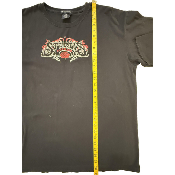 Sturgis Shirt Mens XL Black Rose Y2K Tribal Graphic Bike Week Motorcycle Biker - Picture 5 of 6